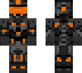 binry skin: masterchief w/ orange and black theme