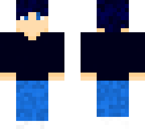 black-blue clothing
