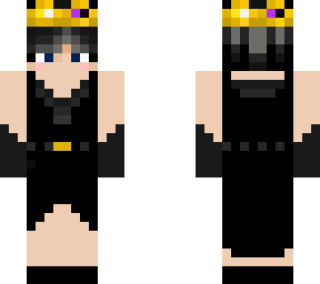 black dress and non-binary crown (original by booigues)