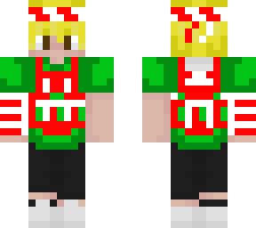 blonde chritmas vest