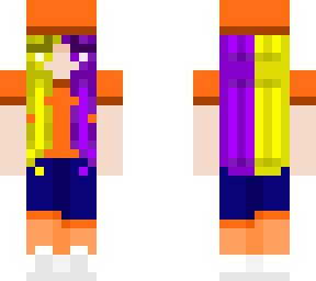 blonde-purple girl (fall/autumn wear)