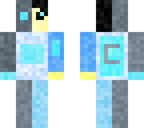 blue cyborg