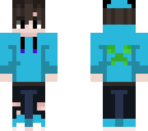 blue hoddie creeper
