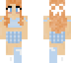 blue plaid girl