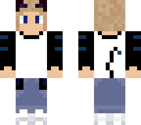 boy with dark blue and wihte shoes (dark blue)