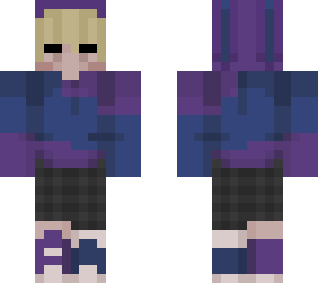 boy with purple/blue sweater