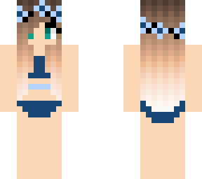 cute blue swimsuit