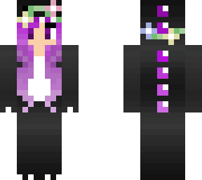ender dragon girl onesie with flower crown