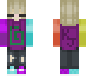 female karl jacobs skin but with trousers