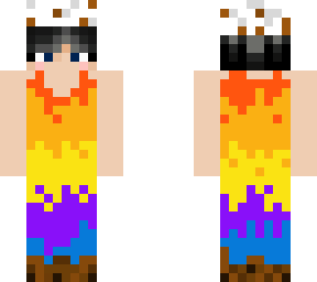 fire dress and roasting marshmallow hat (original by booigues)
