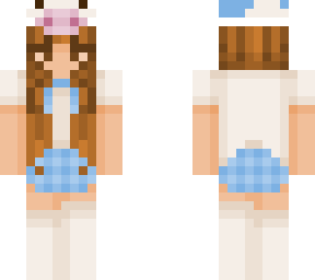 girl cow hat blue