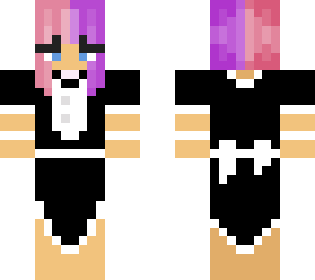 girl in maid dress