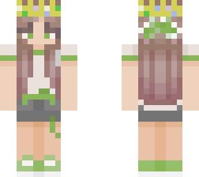 green girl crown
