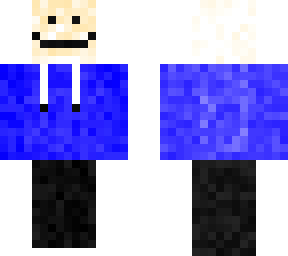 guy with bright blue hoodie