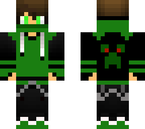 mad creeper gamer with cool mask