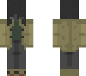 my mc skin in a rain coat