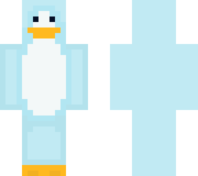 penguin person blue