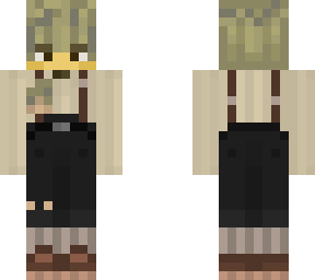 pineapple in overalls