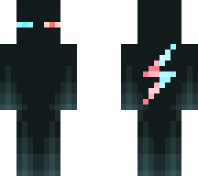 pink and light blue enderman (with special effect)