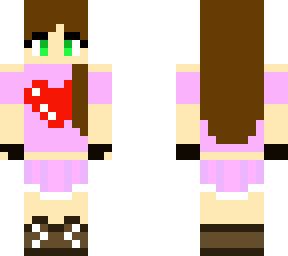 pink girl with pink shirt and hearth