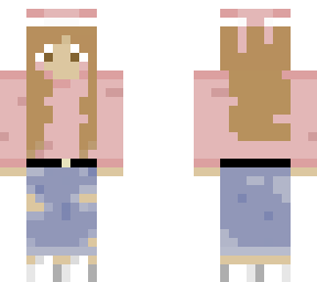 pink shirt with jeans and nice hat