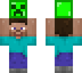 plastic steve holding plastic creeper