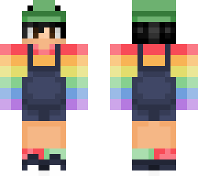 pride overalls with frog hat