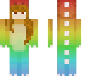 rainbow dino girl <3