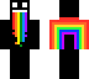 rainbow drooling black like void guy.