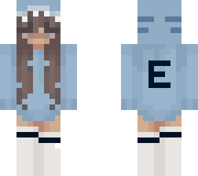 shark girl with e on back