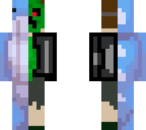 whale cross with creeper