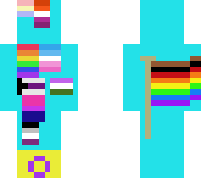 - a scattering of pride flags for pride month -