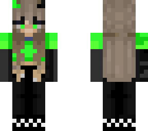 a green girl
