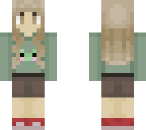 amelia in frog shirt
