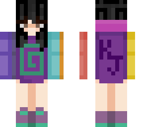 black haired girl karl