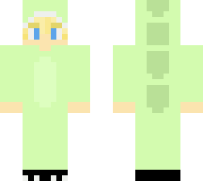 blonde boy in dinosaur onesie