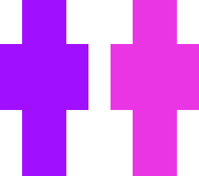 different shades and varies of purple