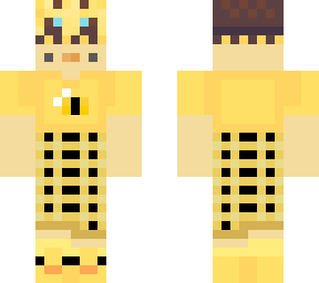 duck man in bee outfit