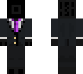 enderman with suit, hunchback