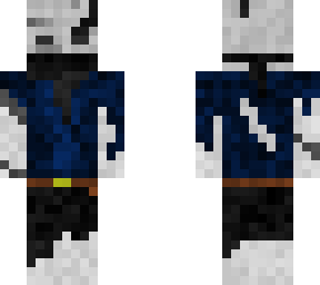 esqueleto de azul