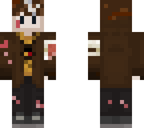 ghostbur in trench coat and all beaten up
