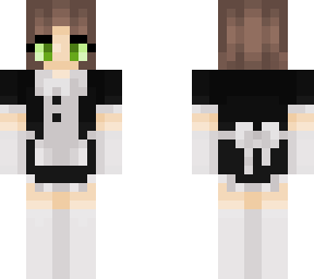 girl in maid skirt