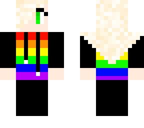 girl with rainbow hoodie