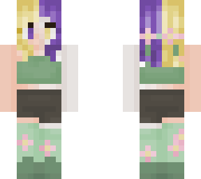 green and pink