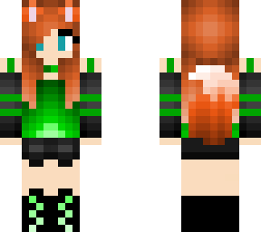 green fox girl