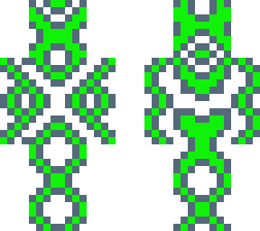 green tron type skin.