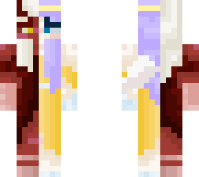 half demon, half angel in fancy attire