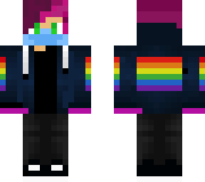 lgbtq pride edit for skin. (pink haired)