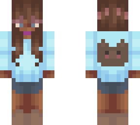 makeing a skin with my grandma xd