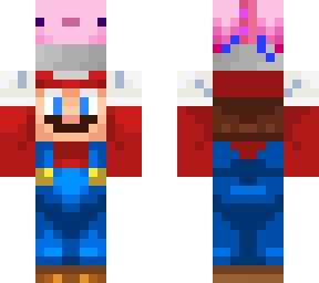 mario holding axolotl